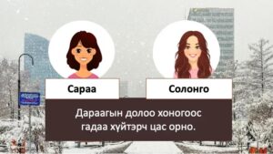 モンゴルの冬と雪